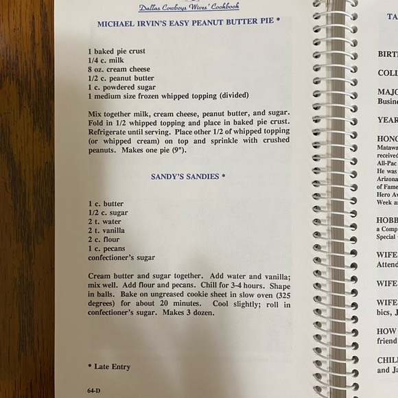 Dallas Cowboys Wives' Cookbook - Picture 10 of 10